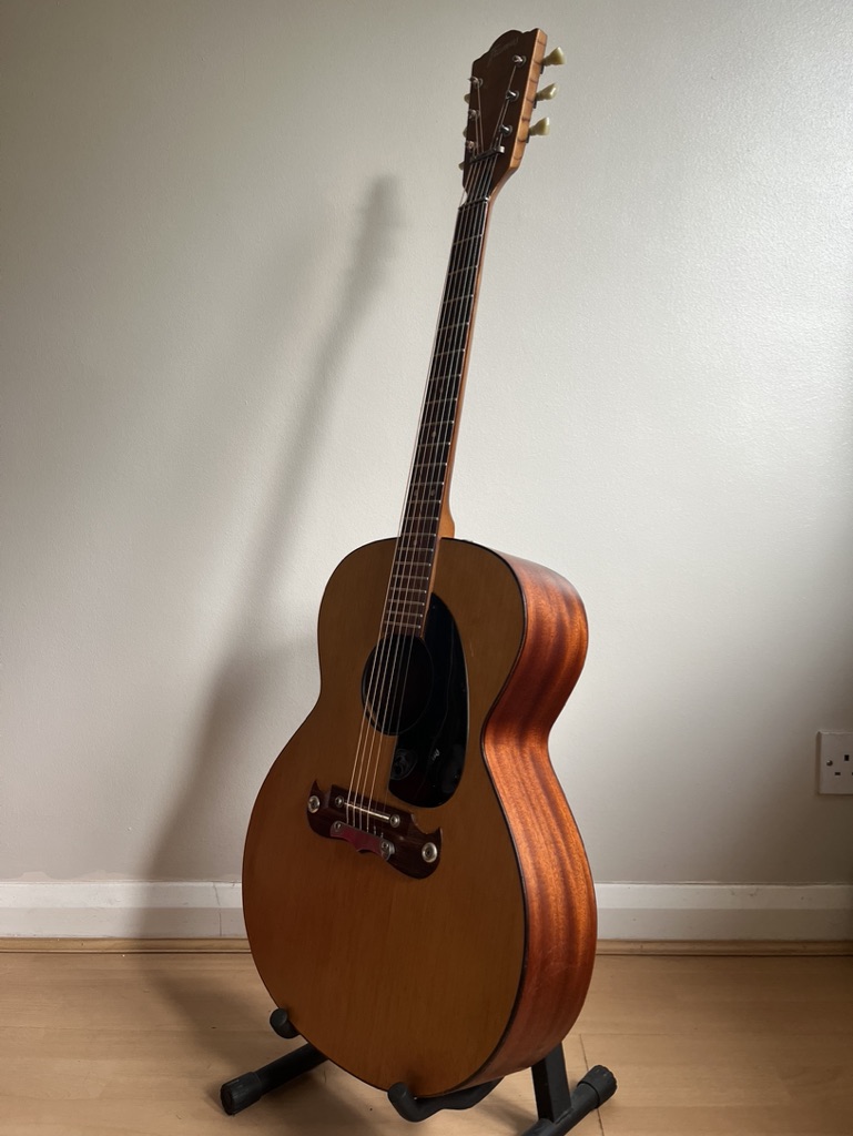 1970 Framus J-197-L Jumbo Acoustic Guitar Made in Germany