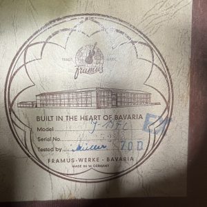 1970 Framus J-197-L Jumbo Acoustic Guitar Made in Germany