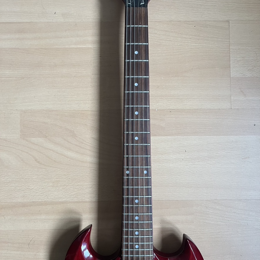 1995 Epiphone SG Electric Guitar Wine Red Made In Korea Samick