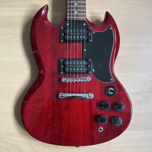 1995 Epiphone SG Electric Guitar Wine Red Made In Korea Samick