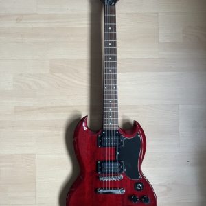 1995 Epiphone SG Electric Guitar Wine Red Made In Korea Samick
