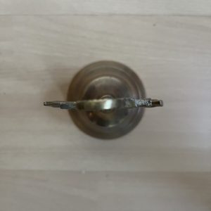 Vintage Brass Nautical Hand Bell with Roped Anchor