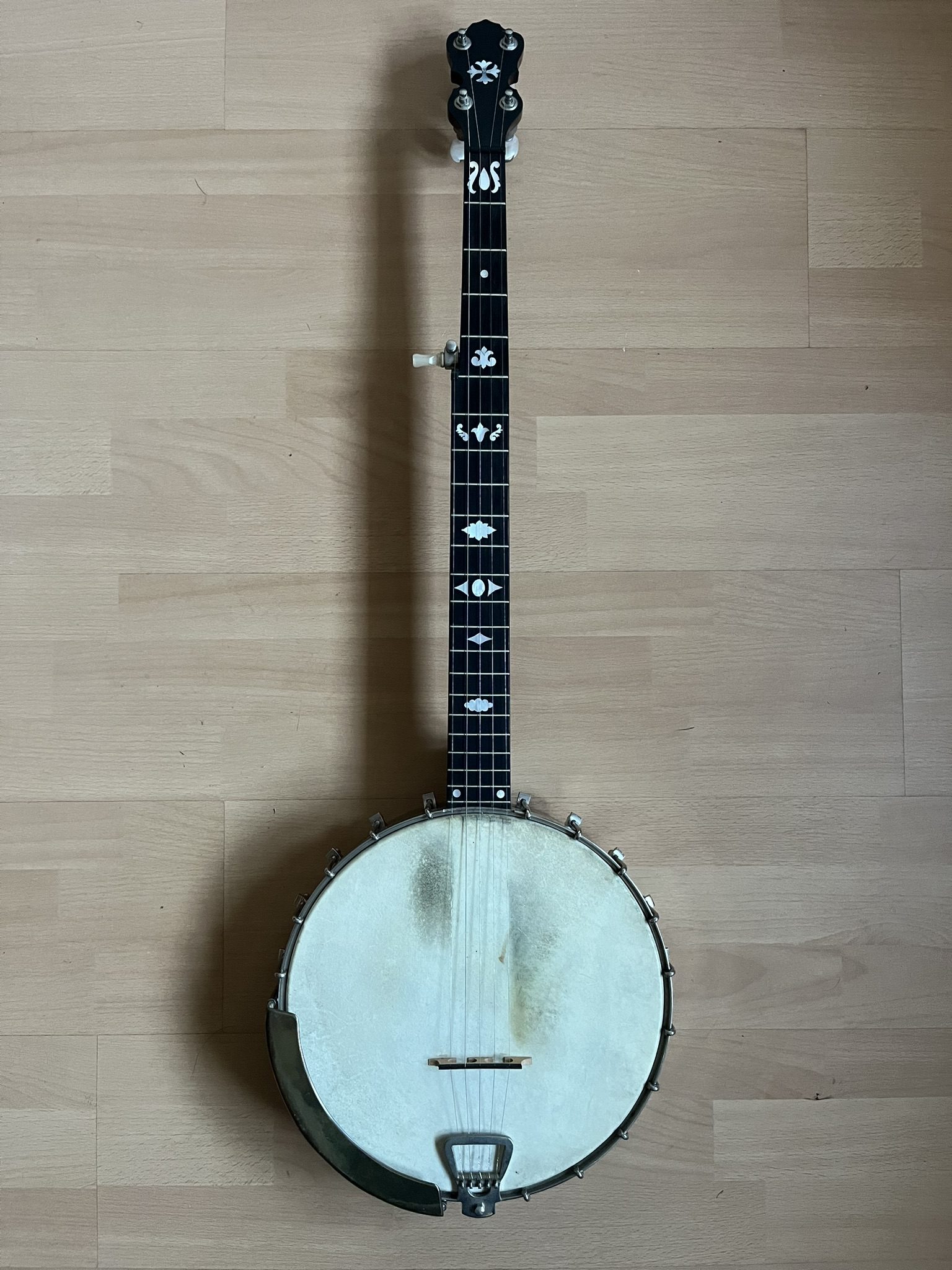 Clifford Essex The Popular 5 String Open Back Banjo w/ resonator, case