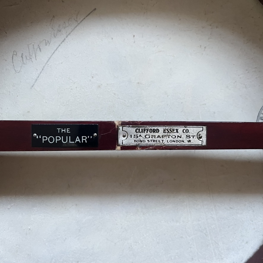 Clifford Essex The Popular 5 String Open Back Banjo w/ resonator, case