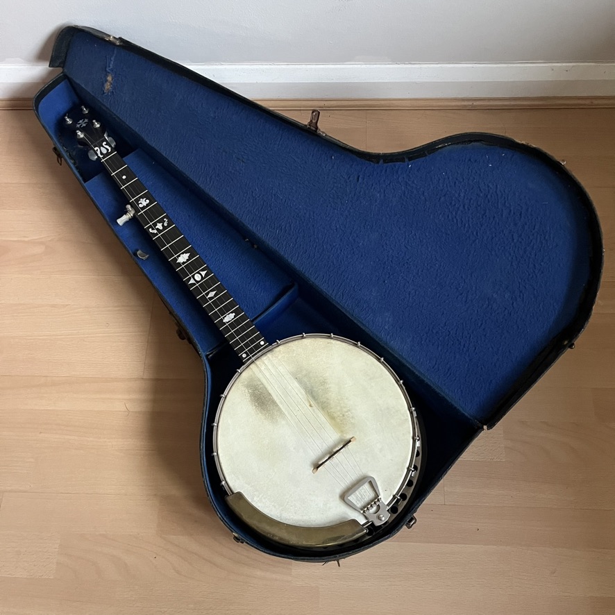 Clifford Essex The Popular 5 String Open Back Banjo w/ resonator, case