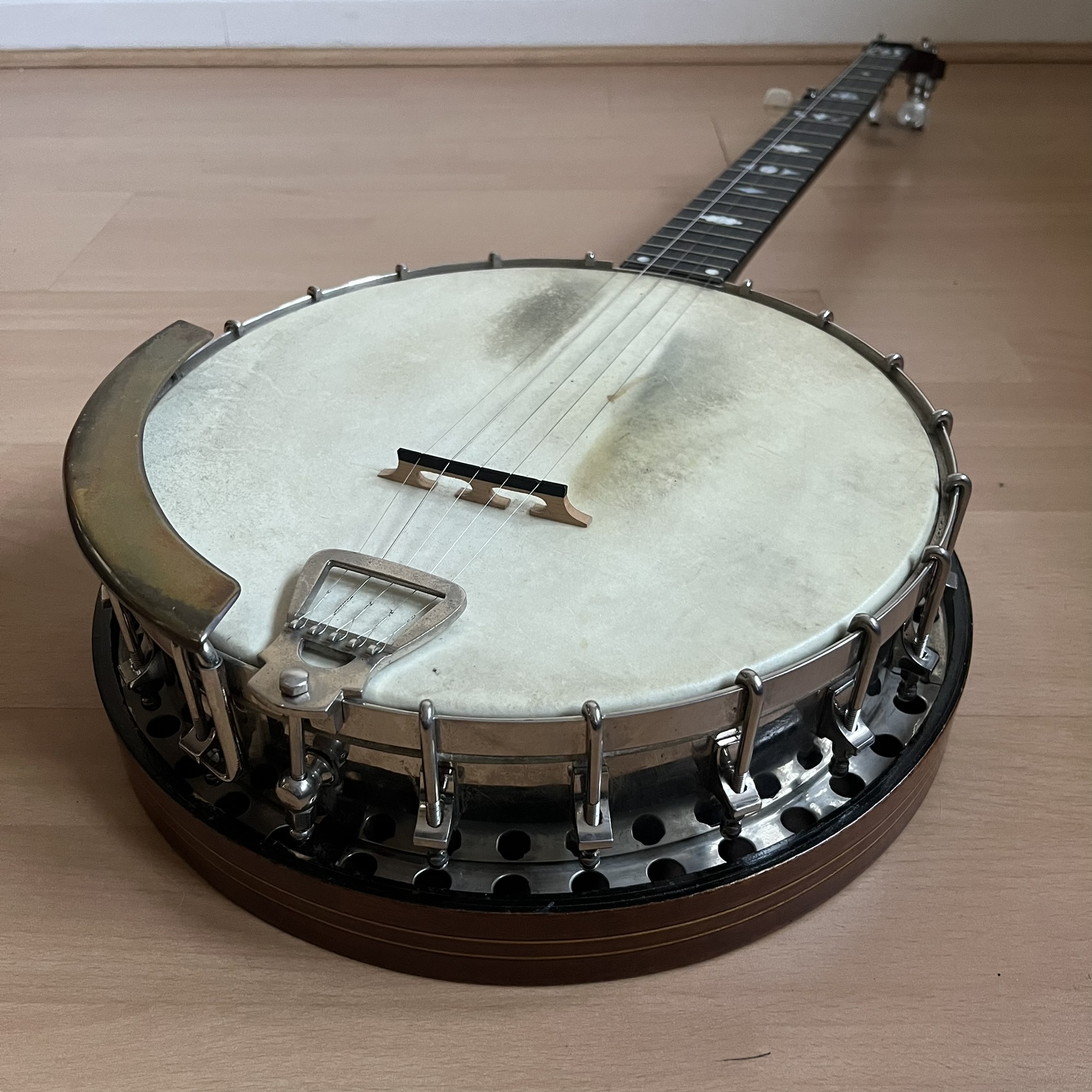 Clifford Essex The Popular 5 String Open Back Banjo w/ resonator, case
