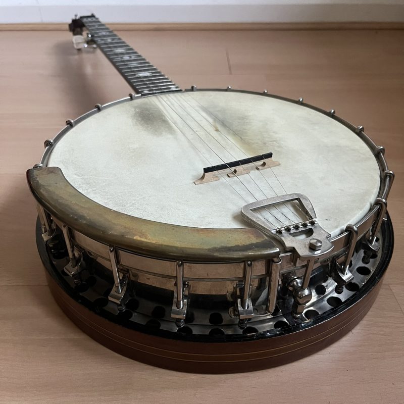 Clifford Essex The Popular 5 String Open Back Banjo w/ resonator, case