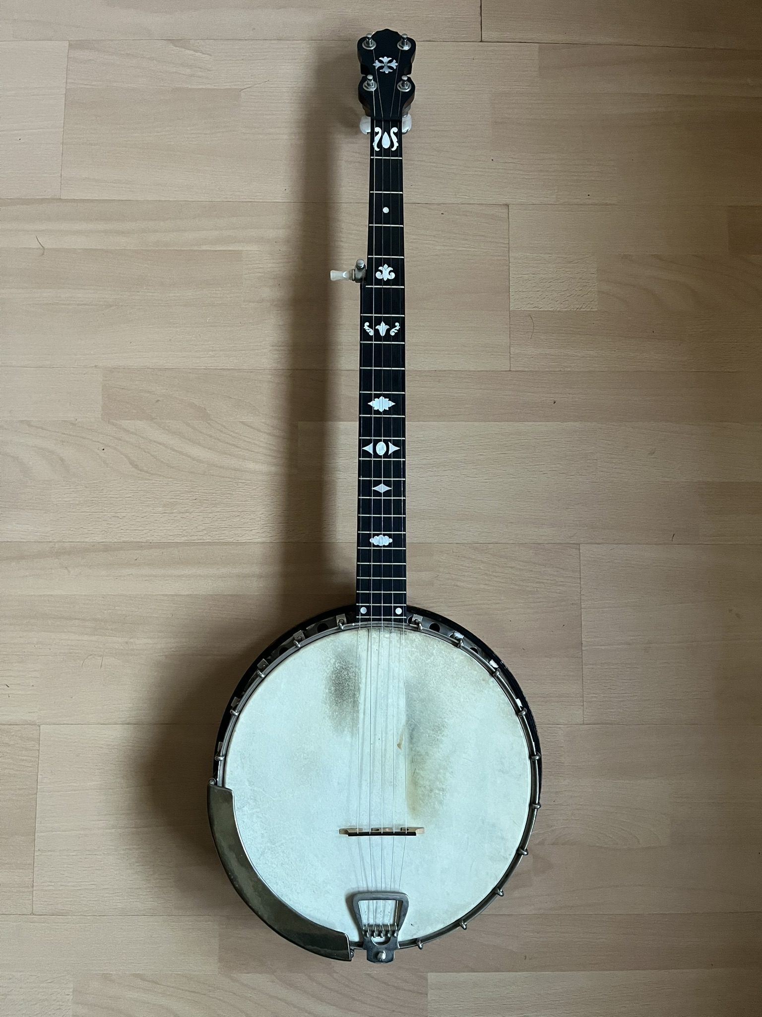 Clifford Essex The Popular 5 String Open Back Banjo w/ resonator, case