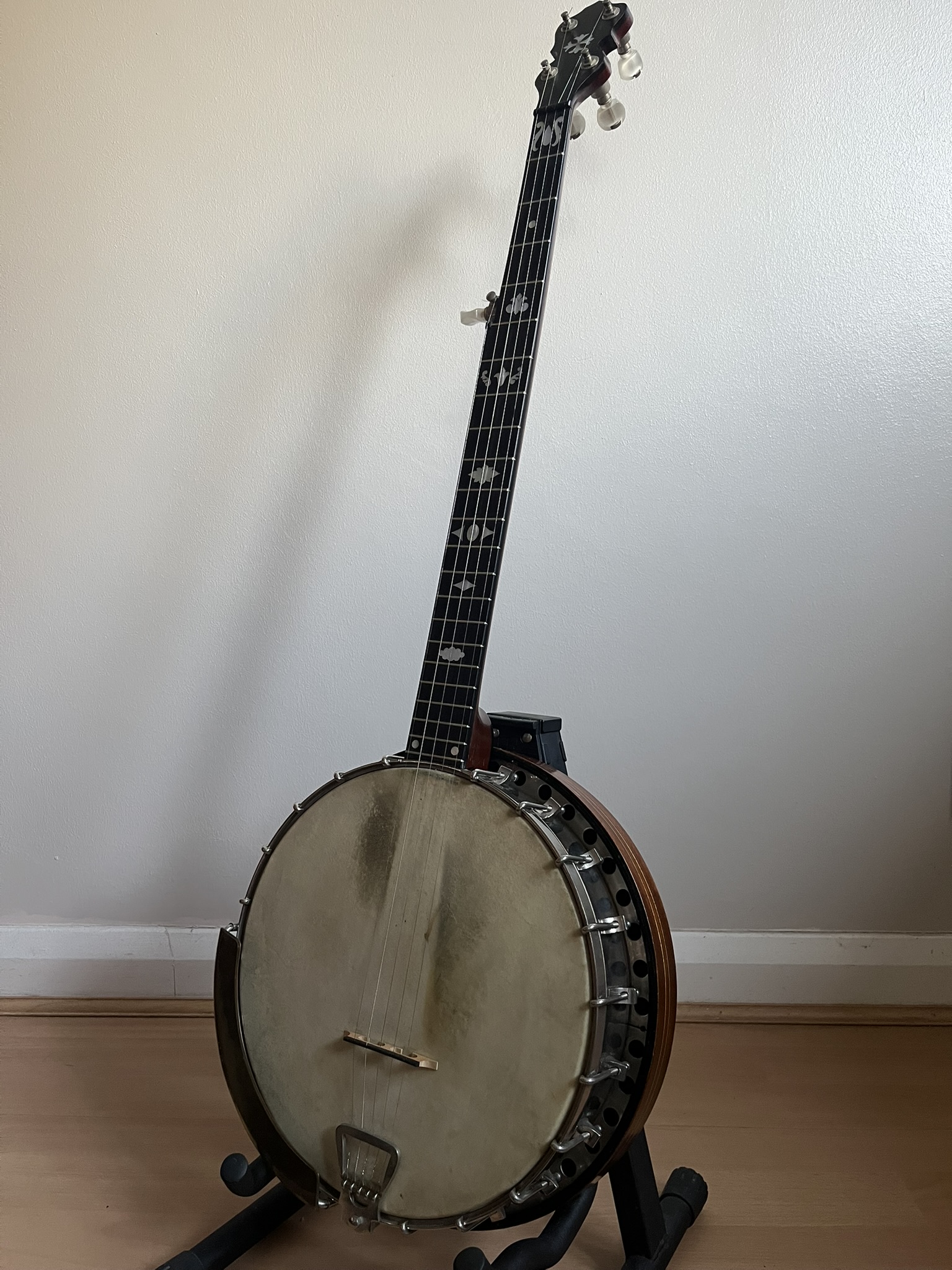 Clifford Essex The Popular 5 String Open Back Banjo w/ resonator, case