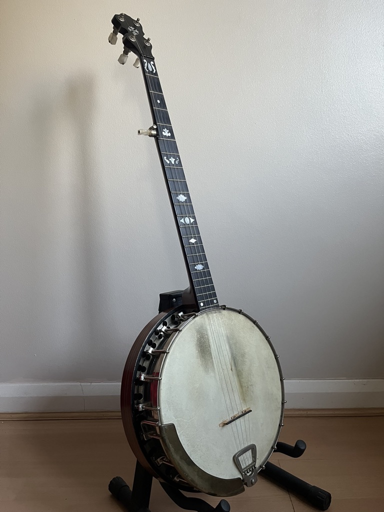 Clifford Essex The Popular 5 String Open Back Banjo w/ resonator, case