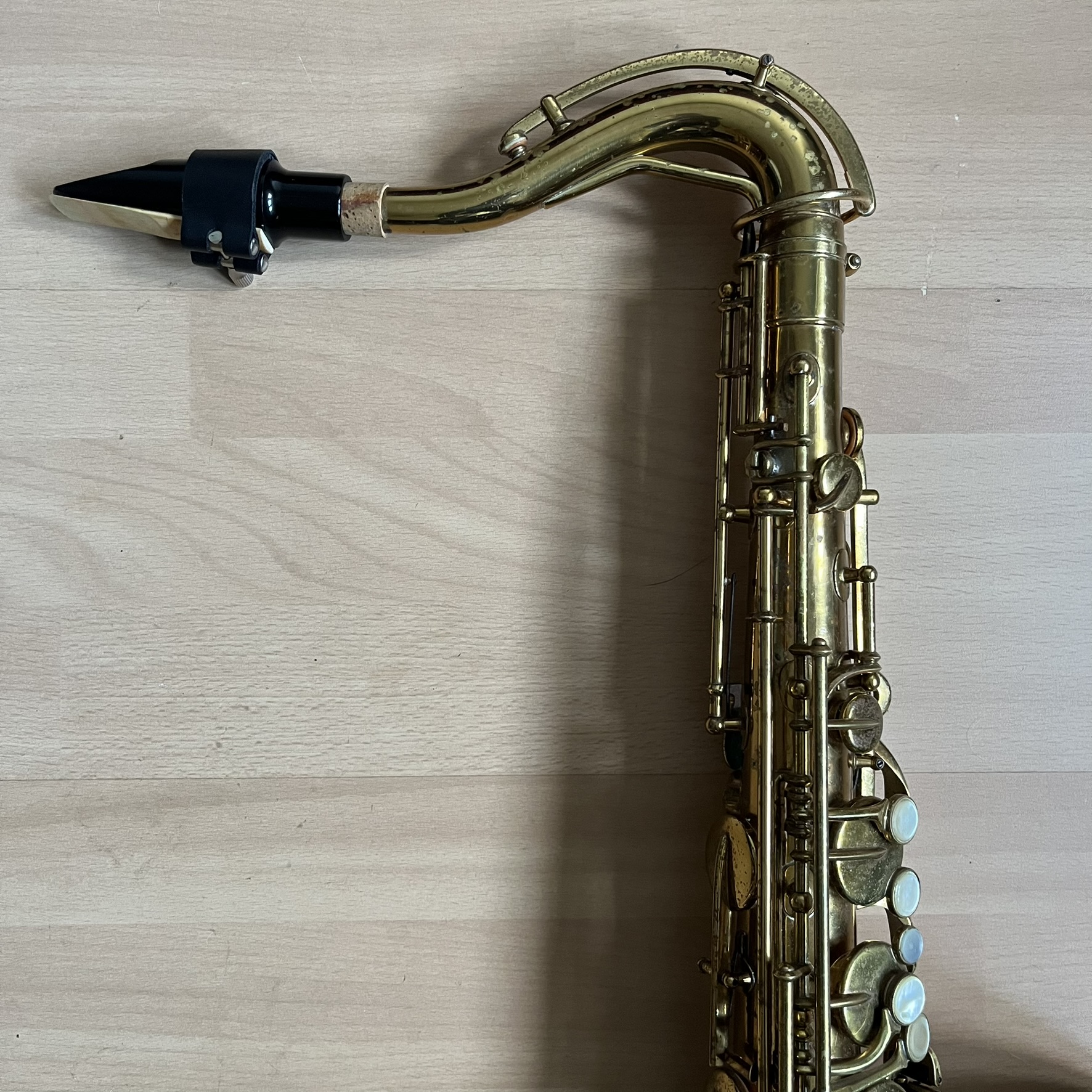 Vintage Elkhart Tenor Saxophone Band Inst Co Made in USA w/ Hard Case