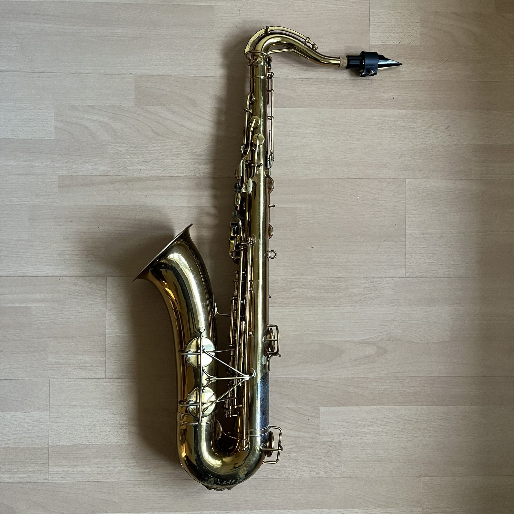 Vintage Elkhart Tenor Saxophone Band Inst Co Made in USA w/ Hard Case