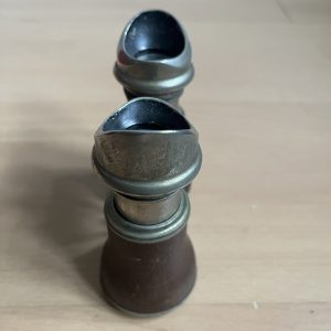 Antique Sporting Field Binoculars Opera Glasses Leather Nickel