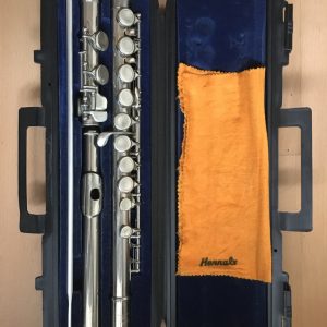 Hernals S100 Flute Tokyo Japan Hard Case, Cloth, Cleaning Rod