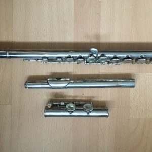 Hernals S100 Flute Tokyo Japan Hard Case, Cloth, Cleaning Rod