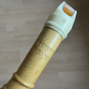 Vintage Schott's C Wooden Descant Recorder Made in England Pat No.692491