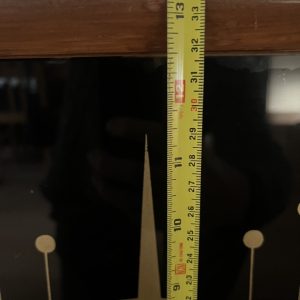 Mid-Century Modern Vinyl Record Storage Cabinet Glass Doors