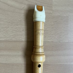 Vintage Schott's C Wooden Descant Recorder Made in England Pat No.692491