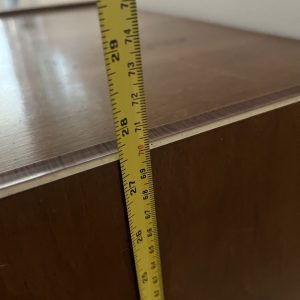 Mid-Century Modern Vinyl Record Storage Cabinet Glass Doors