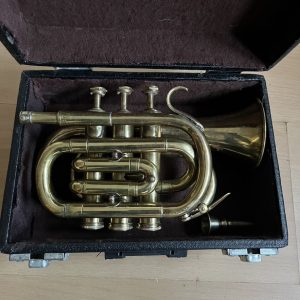 Besson Pocket trumpet with case