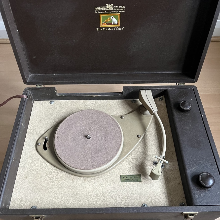 HMV 2001 His Master's Voice Three Speed Record Player 1955