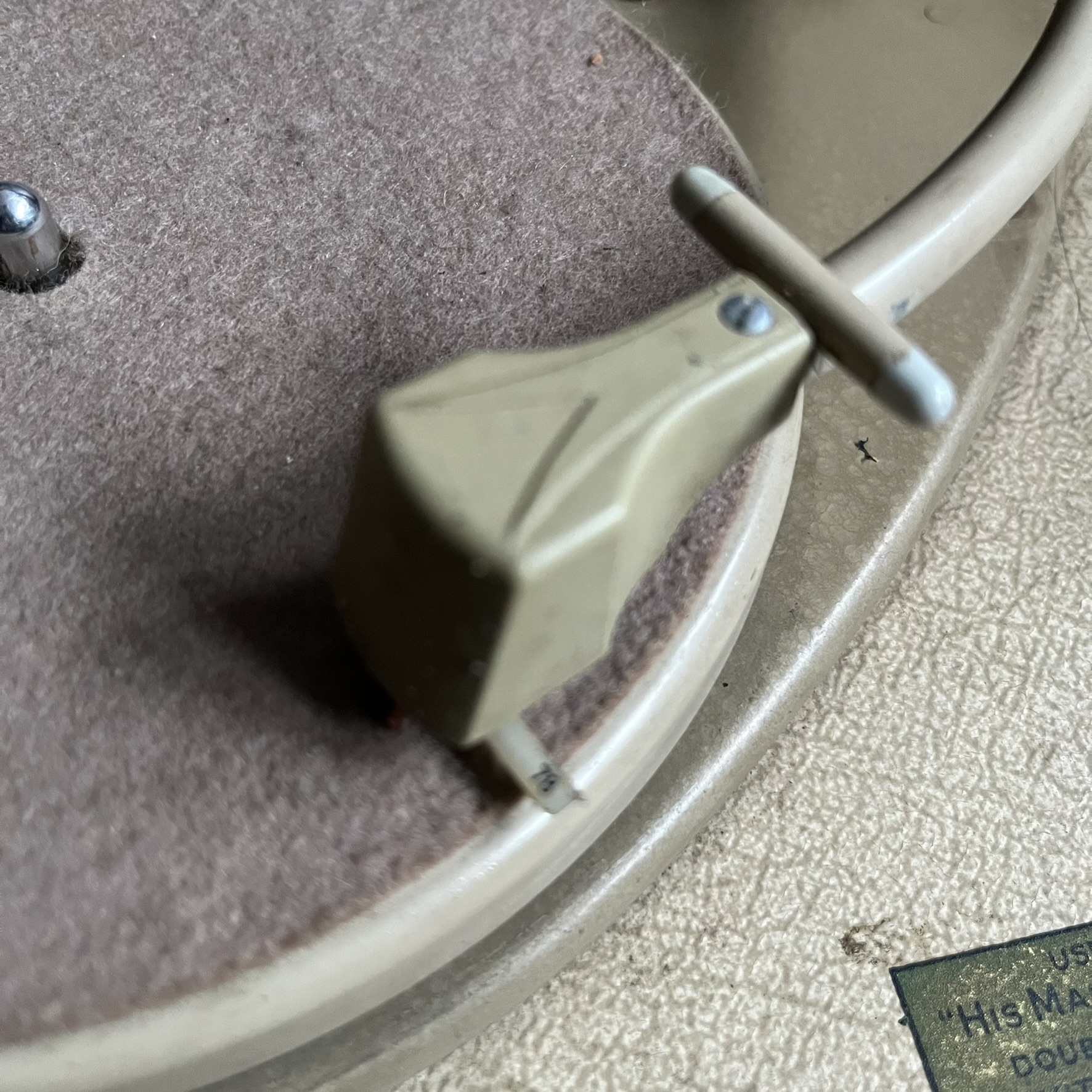 HMV 2001 His Master's Voice Three Speed Record Player 1955