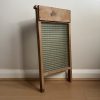 Vintage washboard percussion wood and glass