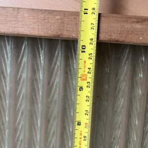 Vintage washboard percussion wood and glass