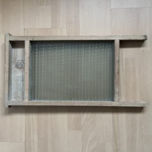 Vintage washboard percussion wood and glass