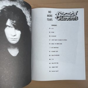 Ozzy Osbourne No More Tears Guitar Tab Book Zakk Wylde Tablature.