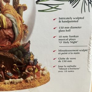 Kirkland Signature Nativity Musical Waterglobe with revolving base plays Joy to the World