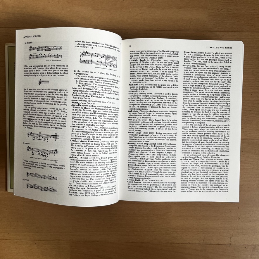 1986 Collins Encyclopedia of Music by Sir Jack Westrup