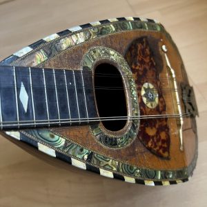 Ornate Neapolitan Mandolin late 1890s with case