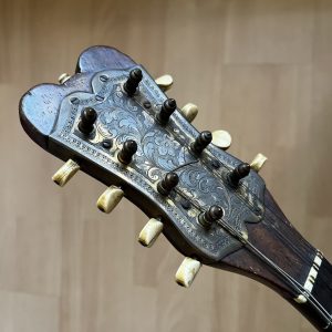 Ornate Neapolitan Mandolin late 1890s with case