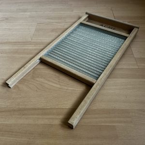 Vintage ACME Washboard Solid Wood & Glass Percussion Instrument