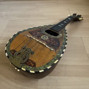 Ornate Neapolitan Mandolin late 1890s with case