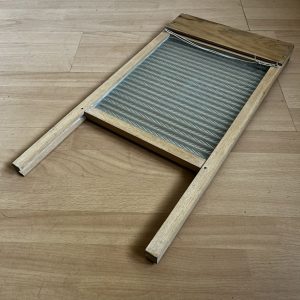 Vintage ACME Washboard Solid Wood & Glass Percussion Instrument