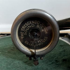 Vintage 1914+ Decca Trench Type Portable Gramophone Cased Hand-Cranked 78rpm