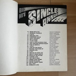 Big Hits Singles Annual 1982 Guitar Piano Songbook Bucks Fizz Kim Wilde Blondie