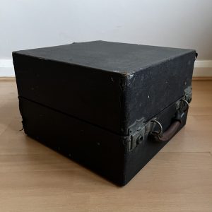 Vintage 1914+ Decca Trench Type Portable Gramophone Cased Hand-Cranked 78rpm