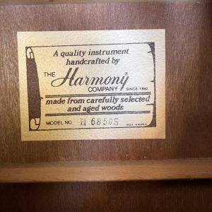 1980s Vintage Harmony H6850S Acoustic Guitar Handcrafted in Korea