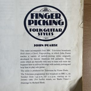 Vintage 1969 BBC TV Hold Down a Chord Finger Picking Folk Guitar Styles Book 2