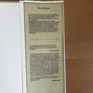 1986 Collins Encyclopedia of Music by Sir Jack Westrup
