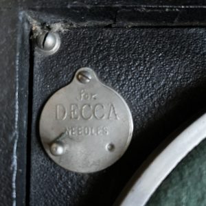 Vintage 1914+ Decca Trench Type Portable Gramophone Cased Hand-Cranked 78rpm