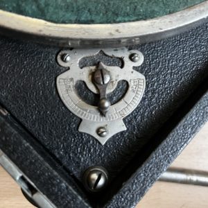 Vintage 1914+ Decca Trench Type Portable Gramophone Cased Hand-Cranked 78rpm