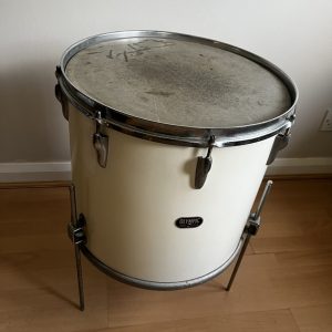 Vintage Olympic Concert Floor Tom 16" x 15" White Duroplastic 1950s/60s England