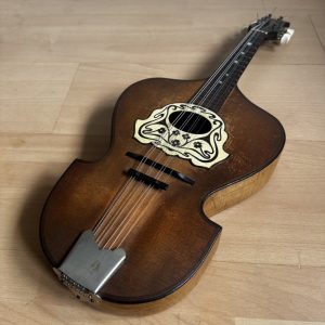 Viennese College of Music mandolin with white Art Nouveau pickguard